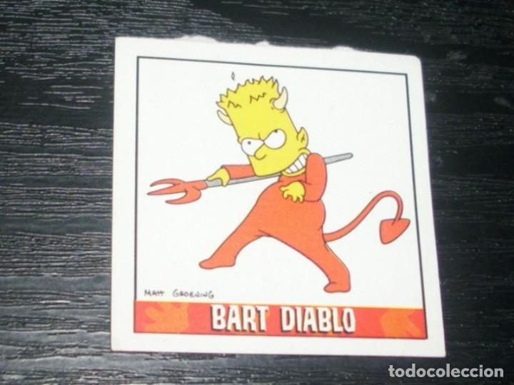 Coleccionismo cromos antiguos: -MATUTANO LOS SIMPSONS 2000 : NUMERO 2 BART DIABLO - Foto 1