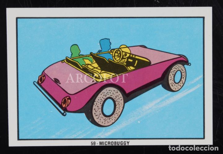 Coleccionismo cromos antiguos: MICROBUGGY - Cromo n&ordm; 59 de la colecci&oacute;n NUEVO FESTIVAL HANNA - BARBERA - FHER 1973