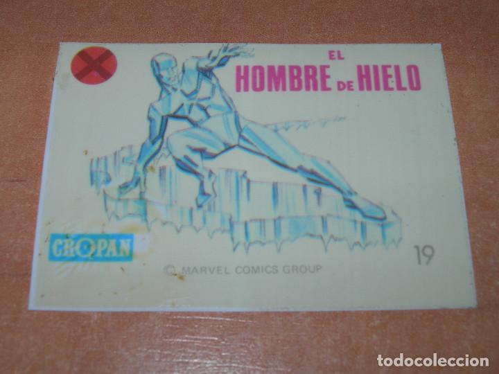 Coleccionismo Cromos antiguos: CROMO N&ordm; 19 EL HOMBRE DE HIELO DEL &Aacute;LBUM DESCUBRE A TUS H&Eacute;ROES FANT&Aacute;STICOS DE CROPAN - A&Ntilde;O 1975 -