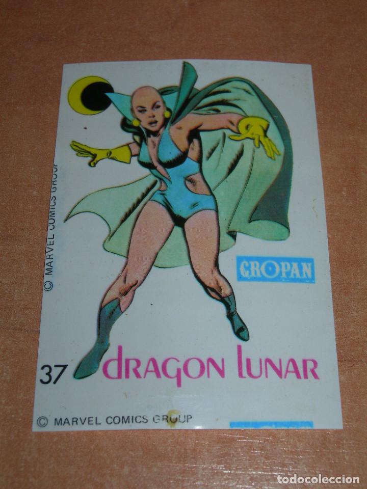 Coleccionismo Cromos antiguos: CROMO N&ordm; 37 DRAGON LUNAR DEL &Aacute;LBUM DESCUBRE A TUS H&Eacute;ROES FANT&Aacute;STICOS DE CROPAN - A&Ntilde;O 1975 -