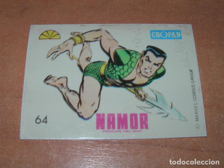 Coleccionismo Cromos antiguos: CROMO N&ordm; 64 NAMOR PR&Iacute;NCIPE DEL MAR DE &Aacute;LBUM DESCUBRE A TUS H&Eacute;ROES FANT&Aacute;STICOS DE CROPAN - A&Ntilde;O 1975 -