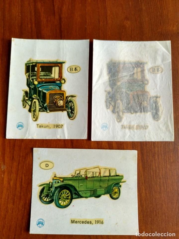 Coleccionismo cromos antiguos: Lote de 3.Calcoman&iacute;as Ortega serie coches - Foto 1