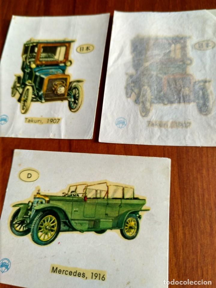 Coleccionismo cromos antiguos: Lote de 3.Calcoman&iacute;as Ortega serie coches - Foto 2