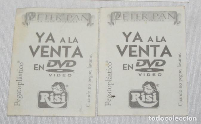 Coleccionismo cromos antiguos: LOTE DE 2 CROMOS, PETER PAN, PEGATOPLASTICO, RISI - Foto 2
