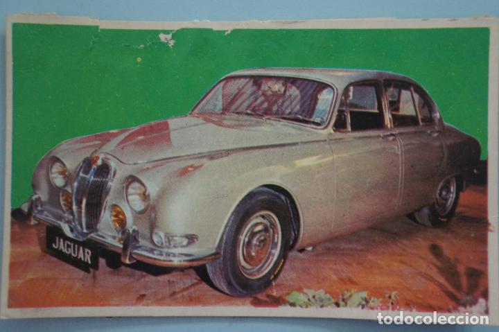 Coleccionismo Cromos antiguos: CROMO DE COCHES JAGUAR DESPEGADO N&ordm; 97 A&Ntilde;O 1967 DEL ALBUM AUTO 1967 DE BRUGUERA