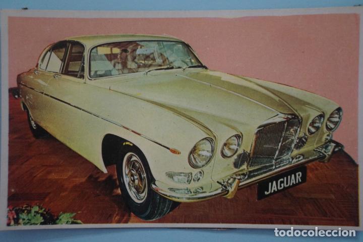 Coleccionismo Cromos antiguos: CROMO DE COCHES JAGUAR DESPEGADO N&ordm; 99 A&Ntilde;O 1967 DEL ALBUM AUTO 1967 DE BRUGUERA