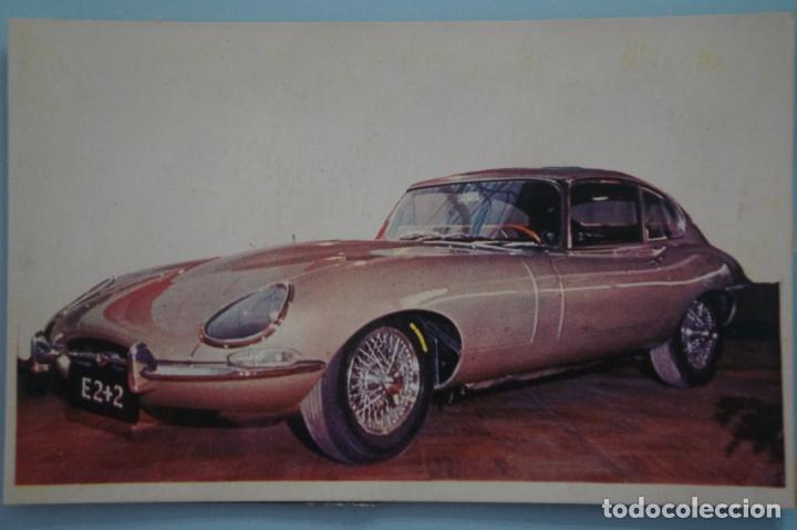 Coleccionismo Cromos antiguos: CROMO DE COCHES JAGUAR DESPEGADO N&ordm; 100 A&Ntilde;O 1967 DEL ALBUM AUTO 1967 DE BRUGUERA