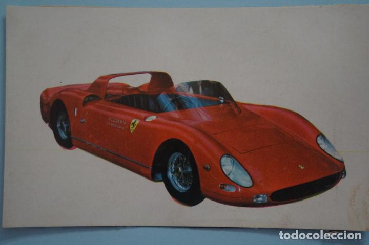 Coleccionismo Cromos antiguos: CROMO DE COCHES FERRARI DESPEGADO N&ordm; 220 A&Ntilde;O 1967 DEL ALBUM AUTO 1967 DE BRUGUERA