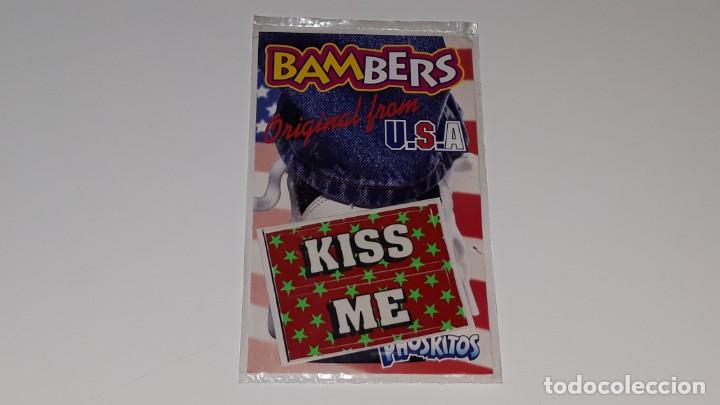 Coleccionismo cromos antiguos: PHOSKITOS - ANTIGUO CROMO 2 PREMIO- BAMBERS - KISS ME - EN BLISTER SIN ABRIR A&Ntilde;OS 90