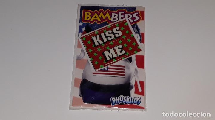 Coleccionismo cromos antiguos: PHOSKITOS - ANTIGUO CROMO 5 PREMIO- BAMBERS - KISS ME - EN BLISTER SIN ABRIR A&Ntilde;OS 90