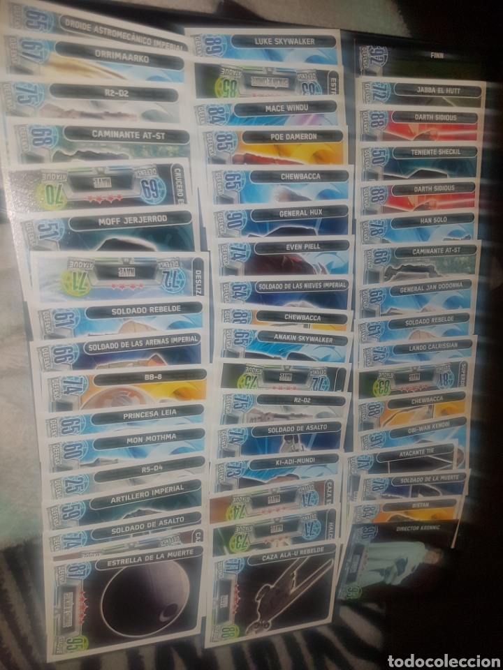 Coleccionismo cromos antiguos: Lote de 51 cromos - star wars - imperio - Foto 1