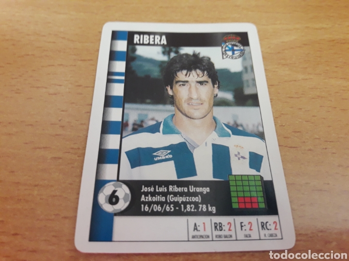 Coleccionismo cromos antiguos: Marca supergol, carta de ribera - Foto 1