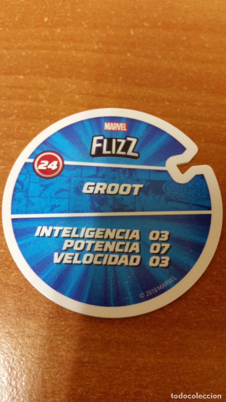 Coleccionismo cromos antiguos: CROMO TAZO FLIZZ MARVEL CARREFOUR (N&ordm; 24 ) GROOT - Foto 1