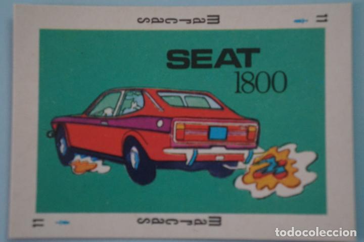 Coleccionismo cromos antiguos: CROMO DE COCHES Y MOTOS SEAT 1800 SIN PEGAR A&Ntilde;O 1973 DE ANCEO