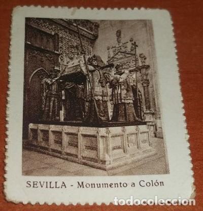 Coleccionismo Cromos antiguos: CROMO CUP&Oacute;N DE LOTER&Iacute;A DE LA SOCIEDAD DE CIEGOS EL PORVENIR, VISTAS DE ESPA&Ntilde;A, SEVILLA, 1936