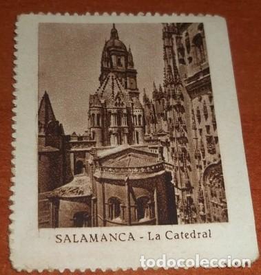 Coleccionismo Cromos antiguos: CROMO CUP&Oacute;N DE LOTER&Iacute;A DE LA SOCIEDAD DE CIEGOS EL PORVENIR, VISTAS DE ESPA&Ntilde;A, SALAMANCA, 1936