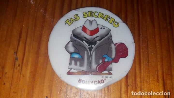 Coleccionismo Cromos antiguos: Pegatina de BOLLYCAO del a&ntilde;o 1996 TAS SECRETO pegatina redonda bollicao