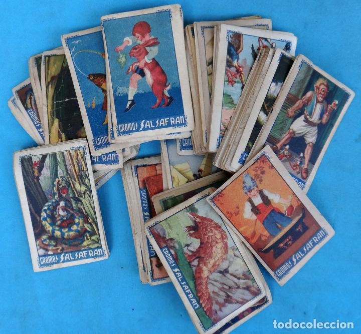 Coleccionismo Cromos antiguos: LOTE DE 118 CROMOS SIN PEGAR , COLECCION SALSAFRAN , ORIGINALES , H