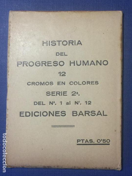 Coleccionismo cromos antiguos: HISTORIA DEL PROGRESO HUMANO. SERIE 1&ordf; DEL N&ordm; 25 AL 36. EDICIONES BARSAL. - Foto 1