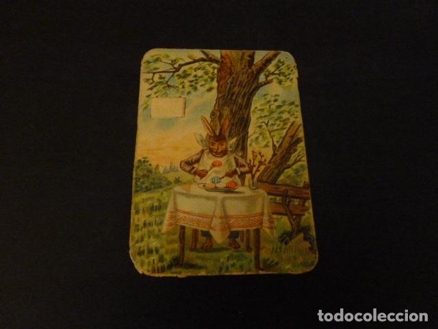 Coleccionismo cromos antiguos: CONEJO COMIENSAL CROMO SIGLO XIX - Foto 1