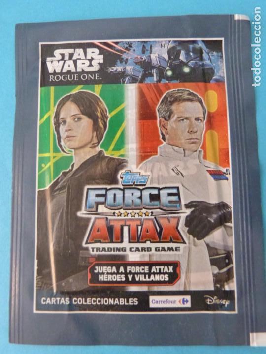 Collectionnisme Cartes &agrave; collectionner anciennes: SOBRE DE CROMOS SIN ABRIR STAR WARS FORCE ATTAX DE TOPPS