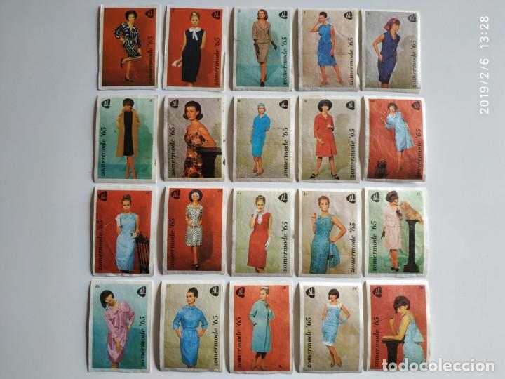 Coleccionismo Cromos antiguos: 20 Cromos Moda Verano 1965 serie completa Cerillas Lucifers AL antiguos