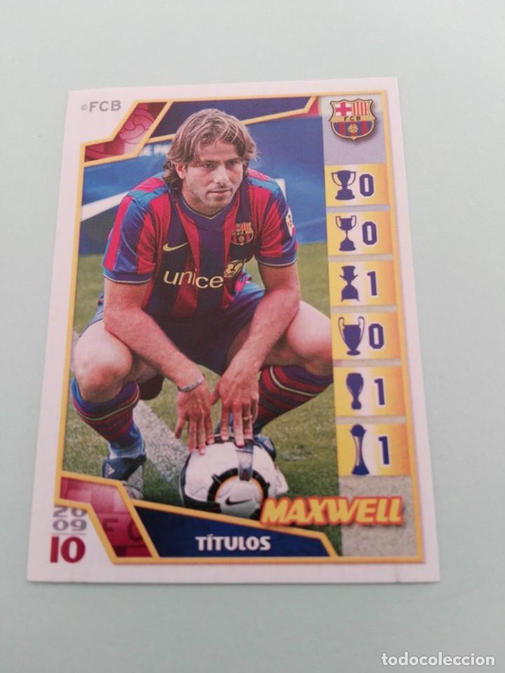 Coleccionismo cromos antiguos: El BAR&Ccedil;A DE LAS SEIS COPAS 2009-2010. PANINI cromo Maxwell - Foto 1