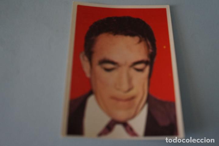 Coleccionismo cromos antiguos: CROMO DE ANTHONY QUINN SIN PEGAR N&ordm; 65 A&Ntilde;O 1970 DEL ALBUM ARTISTAS DE CINE Y T.V DE BRUGUERA