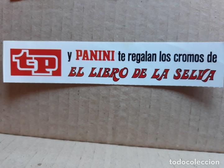 Coleccionismo Cromos antiguos: PEGATINA Tp y el libro de la selva panini