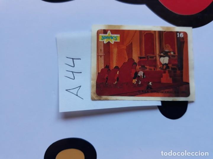 Coleccionismo Cromos antiguos: PEGATINA DE DARTACAN CHICLE SONRICS NUMERO 16