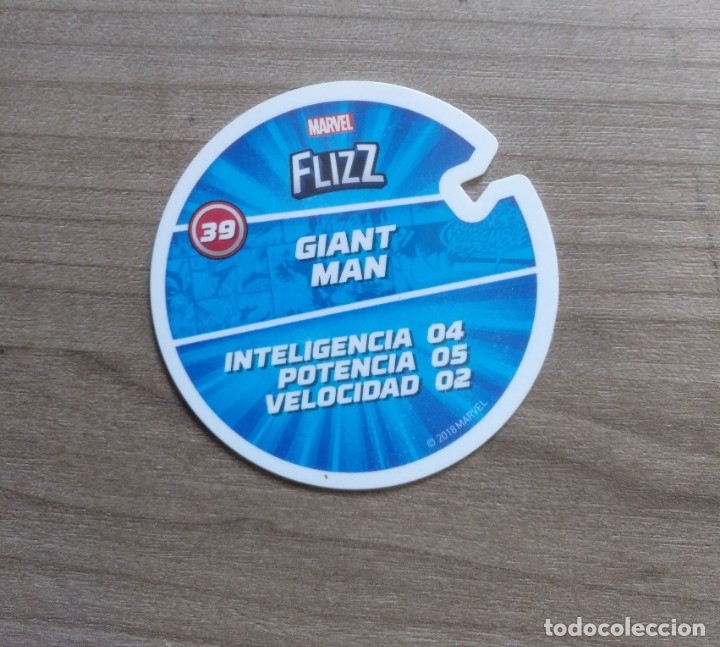 Coleccionismo cromos antiguos: cromo tazo, marvel flizz - giant man - Foto 2
