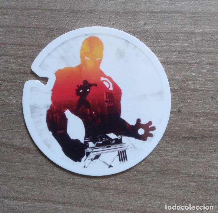 Coleccionismo cromos antiguos: cromo tazo marvel flizz, iron man - Foto 1