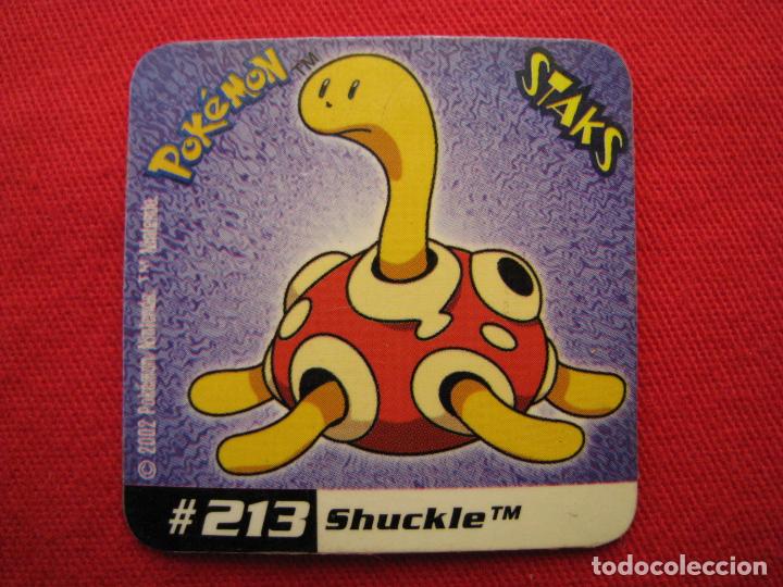 Coleccionismo cromos antiguos: STAKS - IMAN - POKEMON - N&ordm; 213 - SHUCKLE. - Foto 2