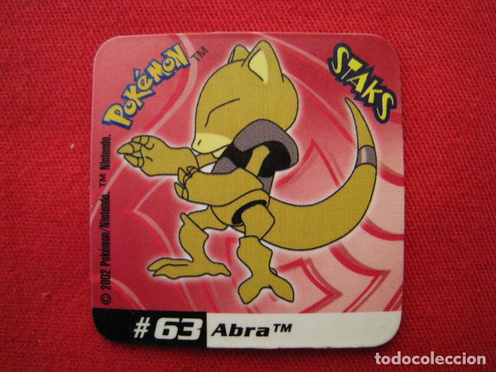 Coleccionismo cromos antiguos: STAKS - IMAN - POKEMON - N&ordm; 63 - ABRA. - Foto 2