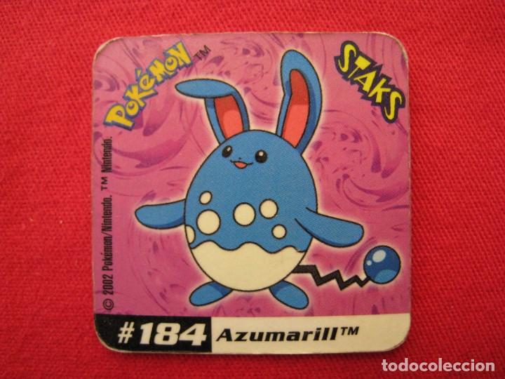 Coleccionismo cromos antiguos: STAKS - IMAN - POKEMON - N&ordm; 184 - AZUMARILL. - Foto 1