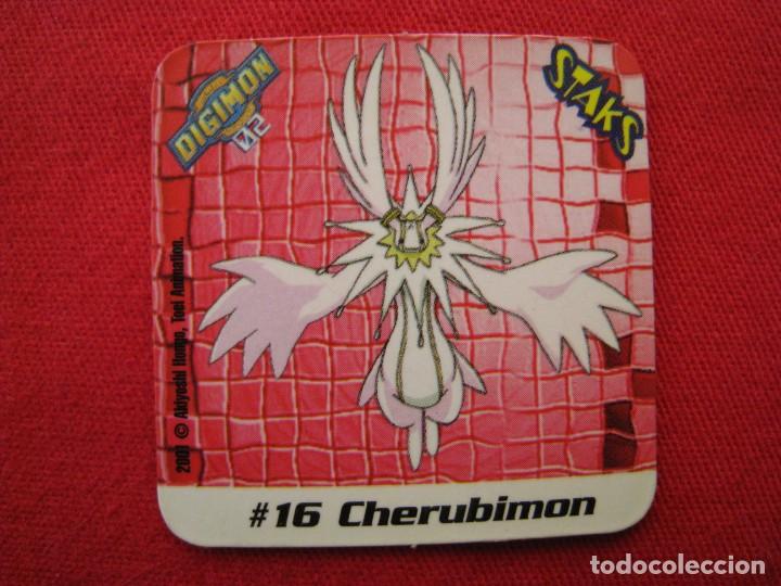 Coleccionismo cromos antiguos: STAKS - IMAN - DIGIMON - N&ordm; 16 - CHERUBIMON. - Foto 1