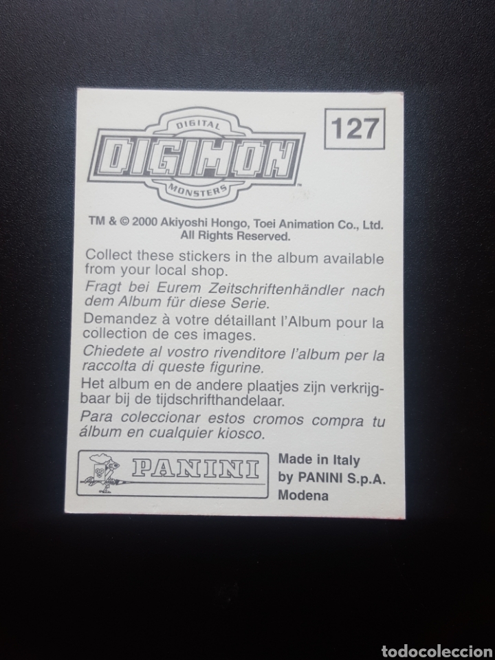 Coleccionismo cromos antiguos: CROMO - DIGIMON - N&deg; 127 - A&Ntilde;O 2000 - PANINI - Foto 2