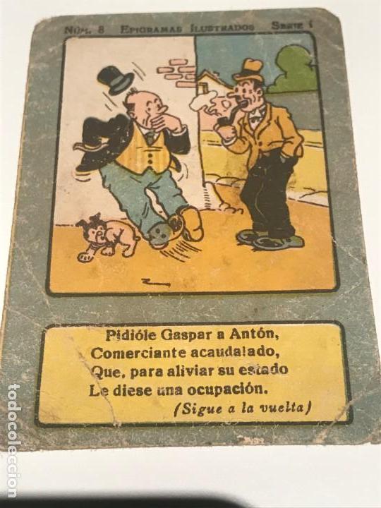 Coleccionismo cromos antiguos: EPIGRAMAS ILUSTRADOS NUM 8 SERIE I - Foto 1