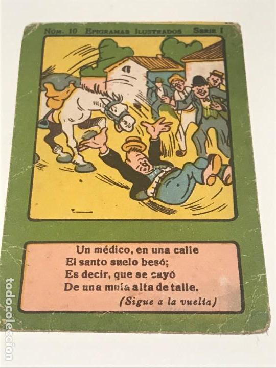 Coleccionismo cromos antiguos: EPIGRAMAS ILUSTRADOS NUM 10 SERIE I - Foto 1