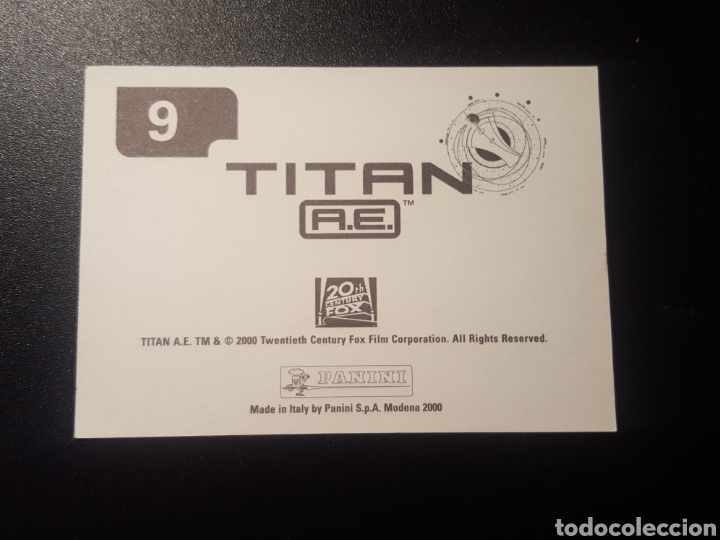 Coleccionismo cromos antiguos: CROMO - TITAN A.E. - N&deg; 9 - PANINI - A&Ntilde;O 2000 - ENVIO GRATIS A PARTIR DE 35&euro; - Foto 2