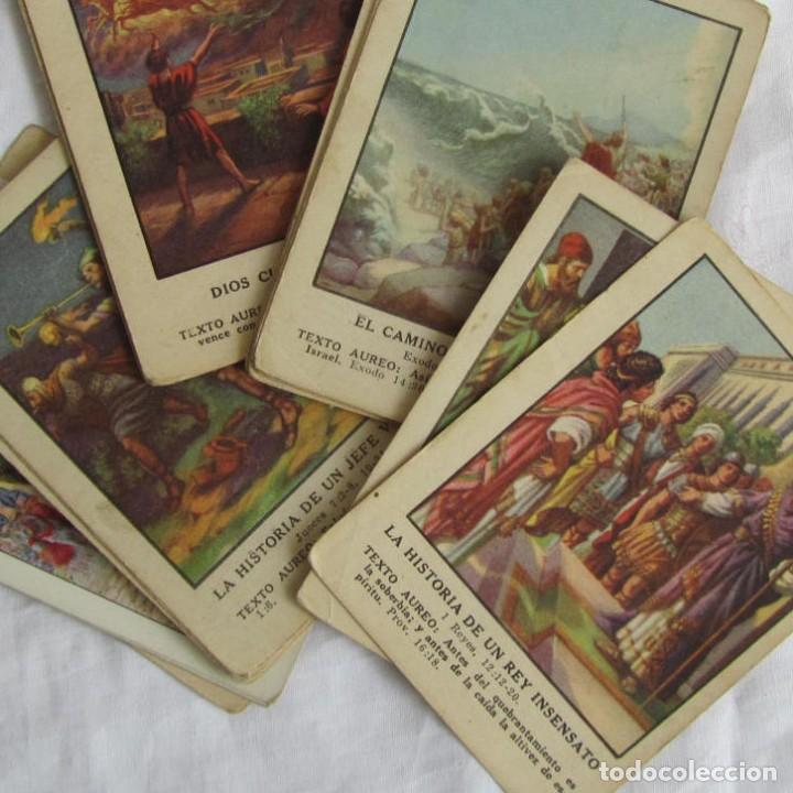 Collectionnisme Cartes &agrave; collectionner anciennes: 19 cromos o estampas 1924 Lecciones ilustradas Im&aacute;genes b&iacute;blicas, ver fotos adicionales