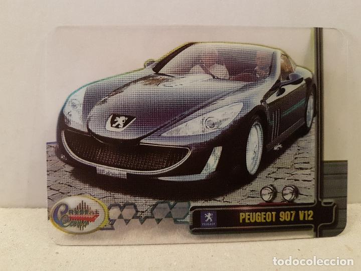 Coleccionismo Cromos antiguos: antiguo cromo crystal cars numero 029 peugeot 907 V12 nuevo ver foto