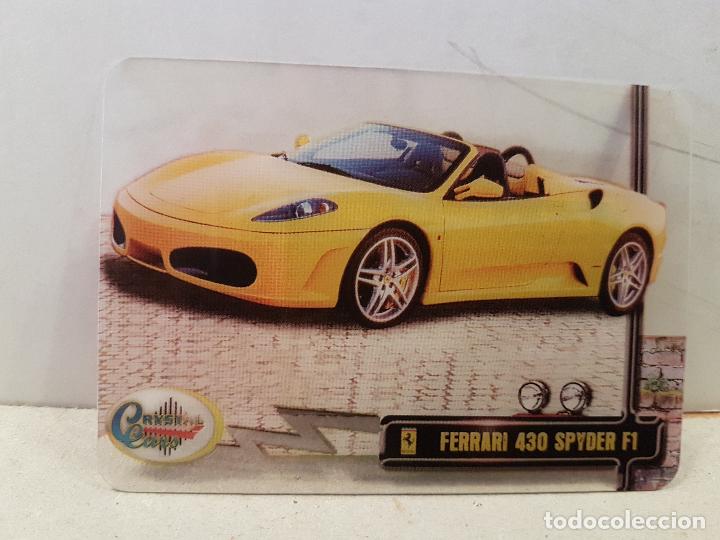 Coleccionismo cromos antiguos: antiguo cromo crystal cars numero 138 ferrari 430 spyder F1 nuevo ver foto