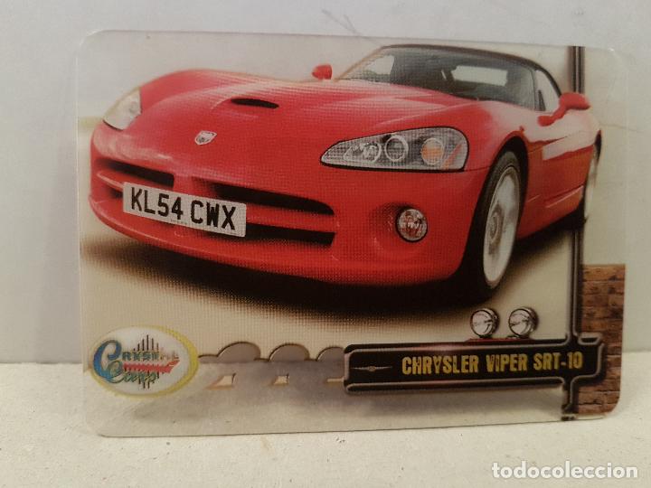 Coleccionismo Cromos antiguos: antiguo cromo crystal cars numero 132 chrysler viper SRT-10 nuevo ver foto