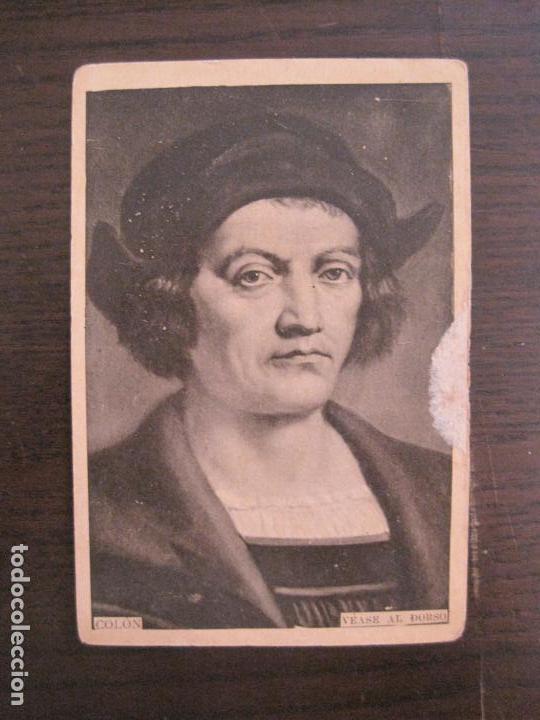 Coleccionismo Cromos antiguos: CRISTOBAL COLON-CROMO ANTIGUO-PUBLICIDAD FARMACIA-DR. ANDREU-BARCELONA-VER FOTOS-(57.912)