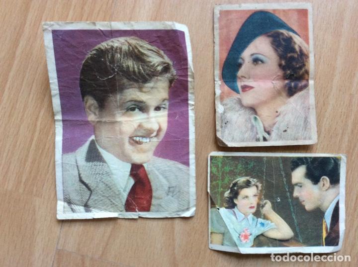 Sammeln alte Sammelbilder: Lote 3 cromos Cinefoto Bruguera