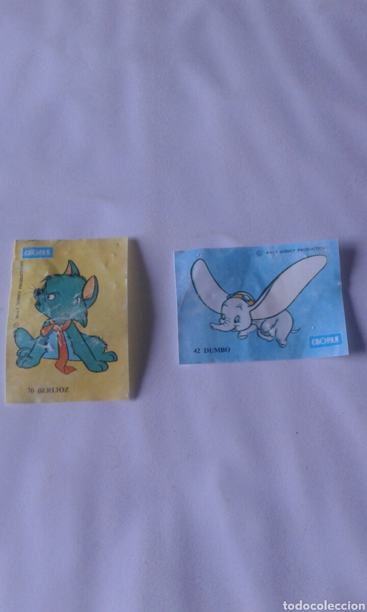 Coleccionismo Cromos antiguos: Cropan, cromo de pl&aacute;stico n.70 y n.42
