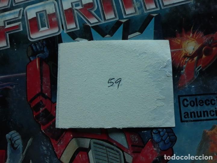 Coleccionismo cromos antiguos: transformers 1986 panini cromo recuperado 59 - Foto 2