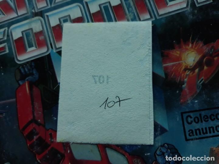 Coleccionismo cromos antiguos: transformers 1986 panini cromo recuperado 107 - Foto 2