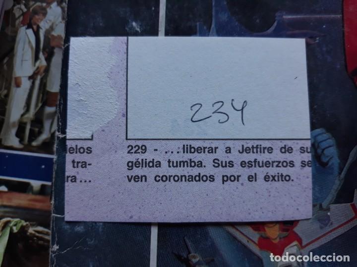 Coleccionismo cromos antiguos: transformers 1986 panini cromo recuperado 234 - Foto 2